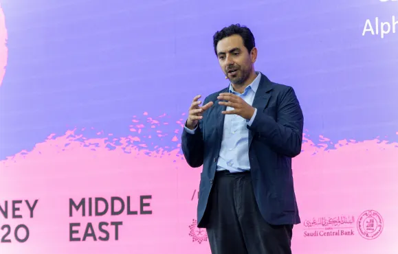 speaker on stage at M2020 ME